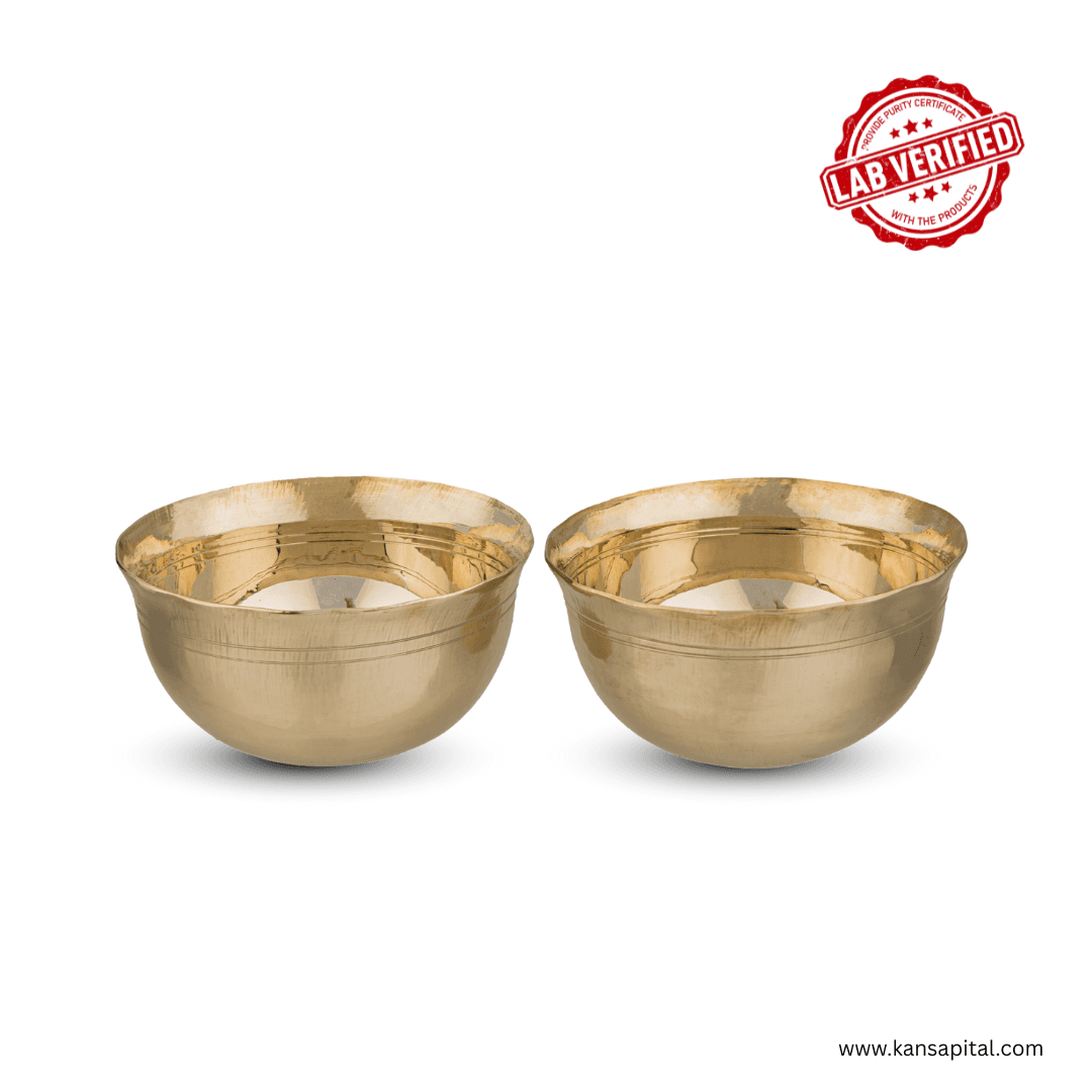 Bronze Vegetable Bowl Premium Bronze Bowls | Luxury Hand made Bowls | Lab tested utensils-कांसे की कटोरी | 380 gm